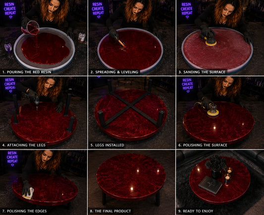 Custom Resin Coffee Table