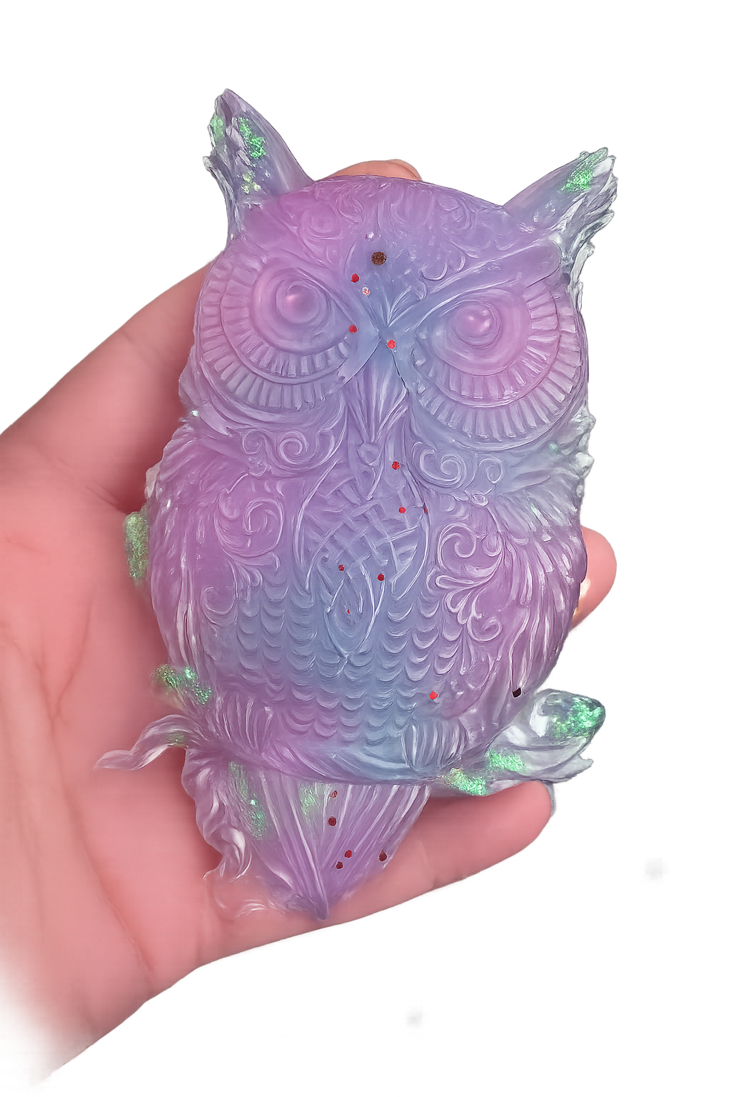 The Watcher — Handcrafted Resin Owl Wall Art (Made to Order)