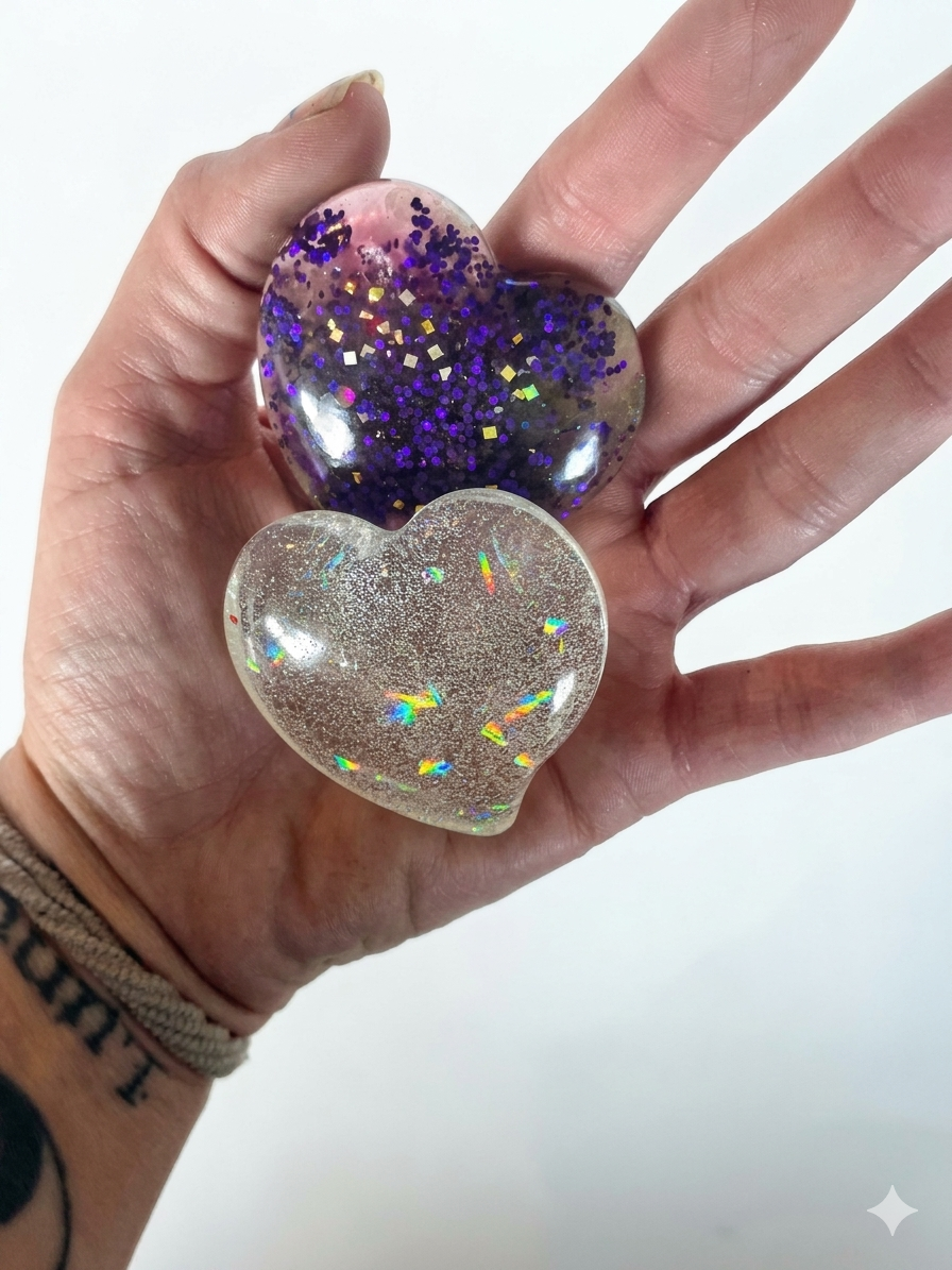 🤎 The Heart Pocket Buddies™ — Handcrafted BFF Resin Set (Made to Order) (Copy)