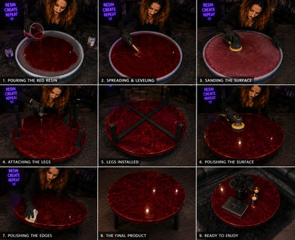 Custom Resin Coffee Table