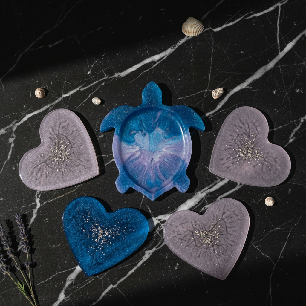 Pineapple Pour House Starter Set - 4 Coasters + Turtle Tray