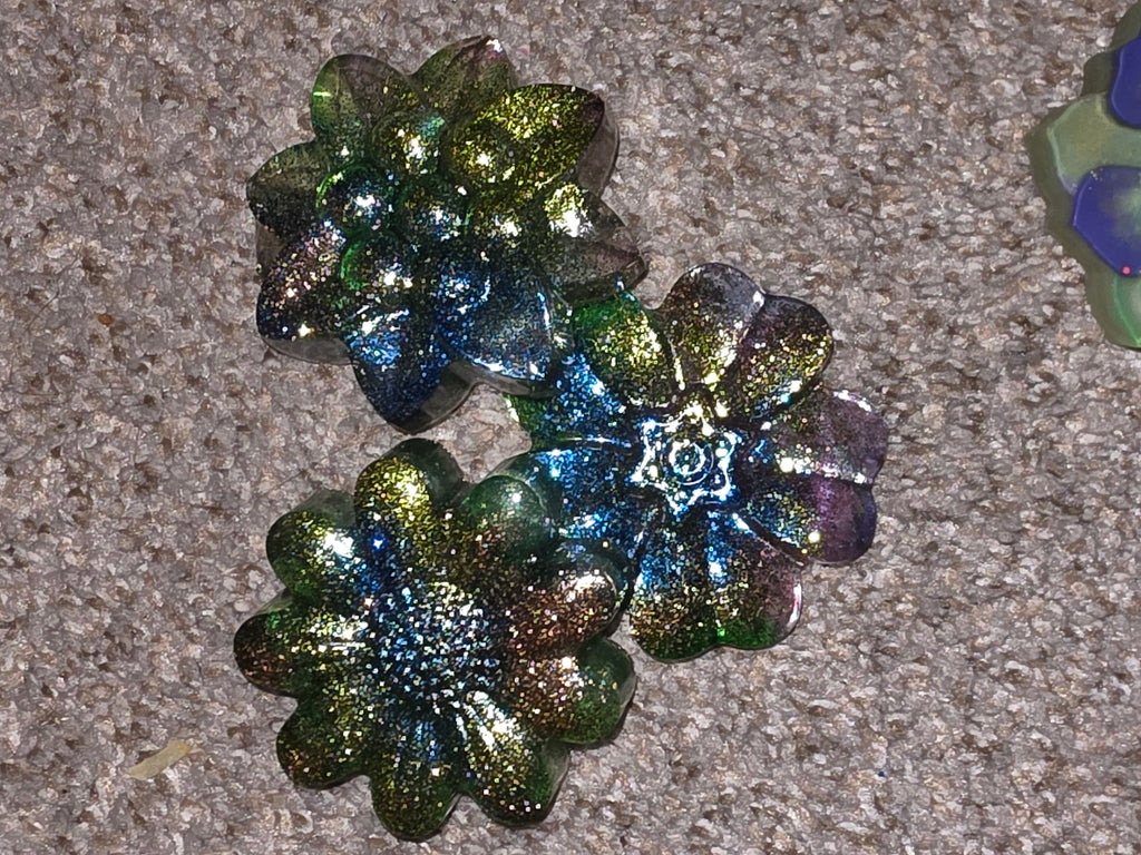 Custom Handmade 3D Resin Flower Set (Made to Order)