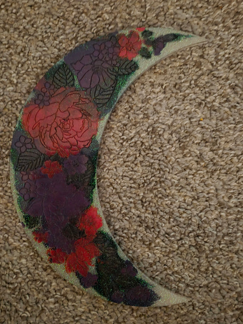 Custom Handmade Resin Crescent Moon Wall Art (Made to Order)