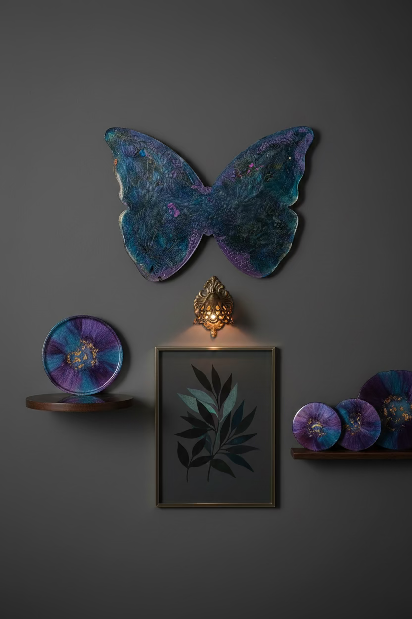 Gossamer Garden Butterfly Wall Art