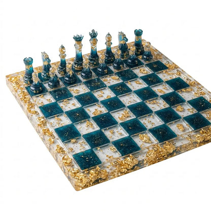 Handcrafted Resin Chess Set — Custom Board Game (Made to Order)