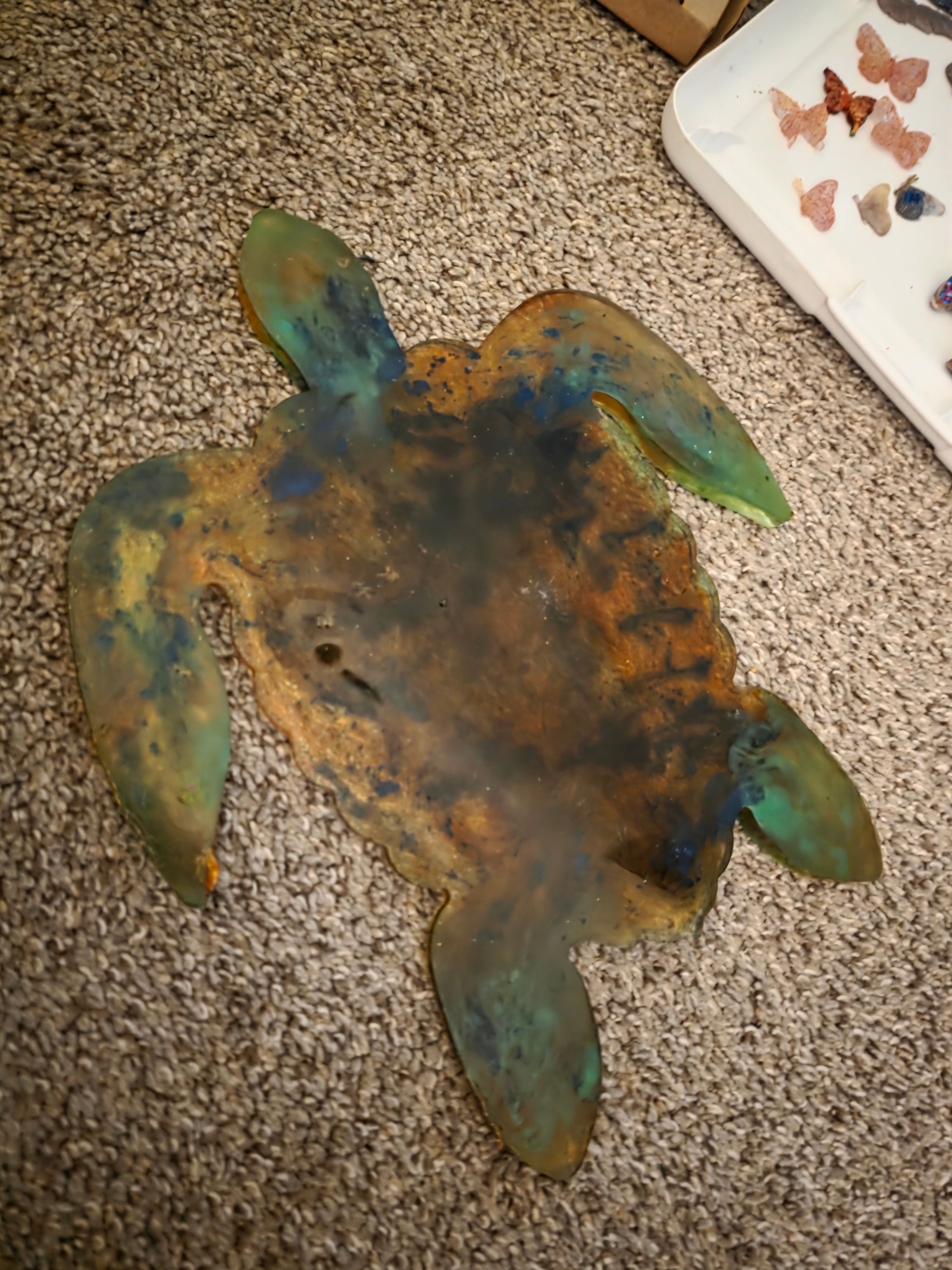 Custom Handmade Resin Turtle Tray (Made to Order)