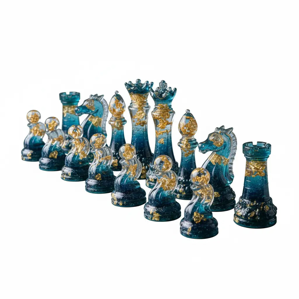 Handcrafted Resin Chess Set — Custom Board Game (Made to Order)