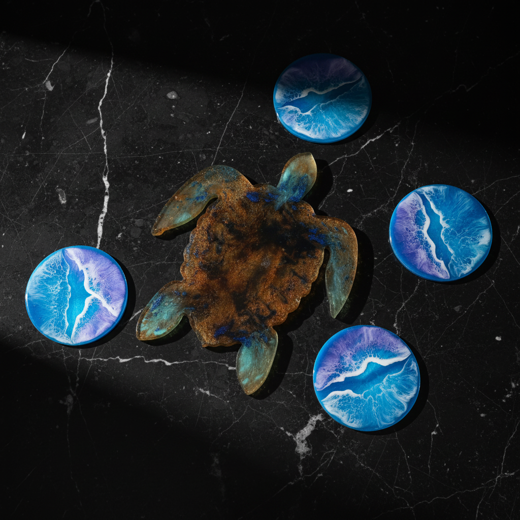 Starter Set - Turtle Tray + 4 Coasters